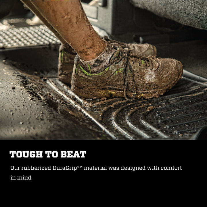 Husky Liners 2019 RAM 1500 Crew Cab/Quad Cab X-Act Contour Black Front Floor Liners - Bull Strap
