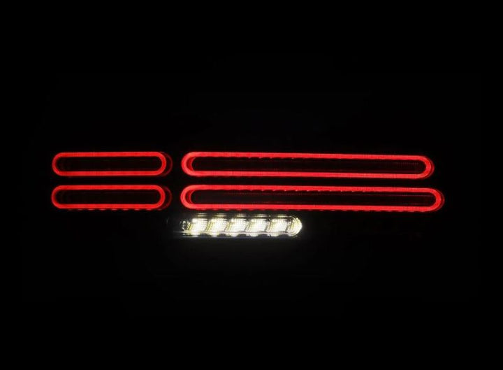 AlphaRex 23-25 Nissan Z Nova-Series Quad-Loop Style Prismatic LED Tail Lights - Alpha Black - Bull Strap