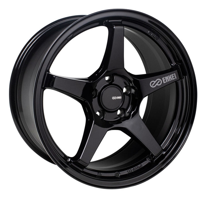 Enkei TS-5 18x8 5x114.3 40mm Offset 72.6mm Bore Gloss Black - Bull Strap
