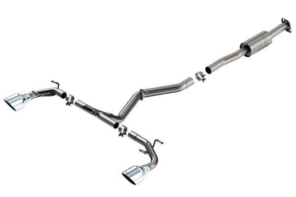 Borla 22-23 Subaru BRZ/Toyota GR86 2.4L RWD AT/MT ATAK Catback Exhaust - Polished Tips - Bull Strap