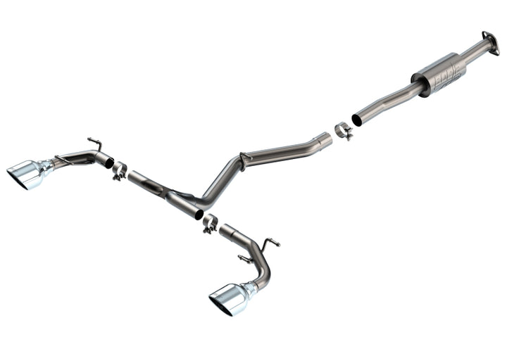 Borla 22-23 Subaru BRZ/Toyota GR86 2.4L RWD AT/MT ATAK Catback Exhaust - Polished Tips - Bull Strap