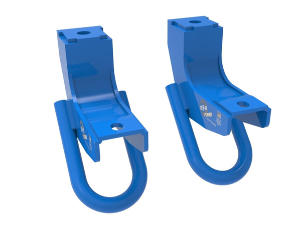 aFe Toyota Tundra 2022 V6-3.5L (tt) Front Tow Hook Blue - Bull Strap