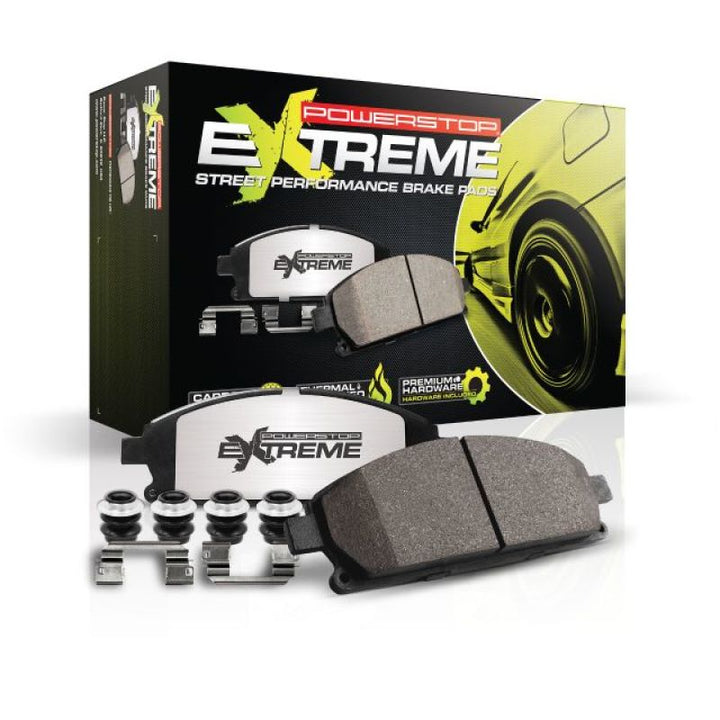 Power Stop 13-16 Scion FR-S Rear Z26 Extreme Street Brake Pads w/Hardware - Bull Strap