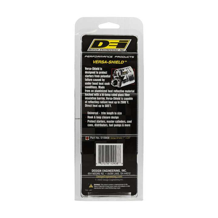 DEI Versa-Shield (Starter Shield) 7in x 2ft Universal Heat Shield - Bull Strap