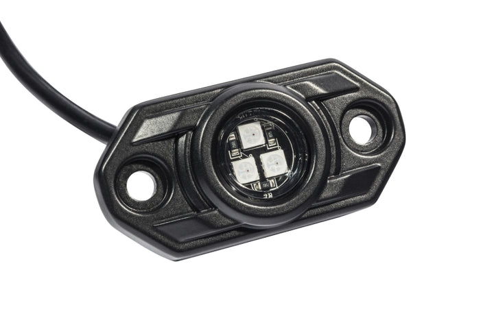 KC HiLiTES C-Series RGB LED Rock Light Kit (Incl. Wiring) - Set of 6 - Bull Strap