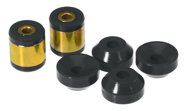 Prothane 96-00 Honda Civic Upper/Lower Rear Shock Bushing - Black - Bull Strap