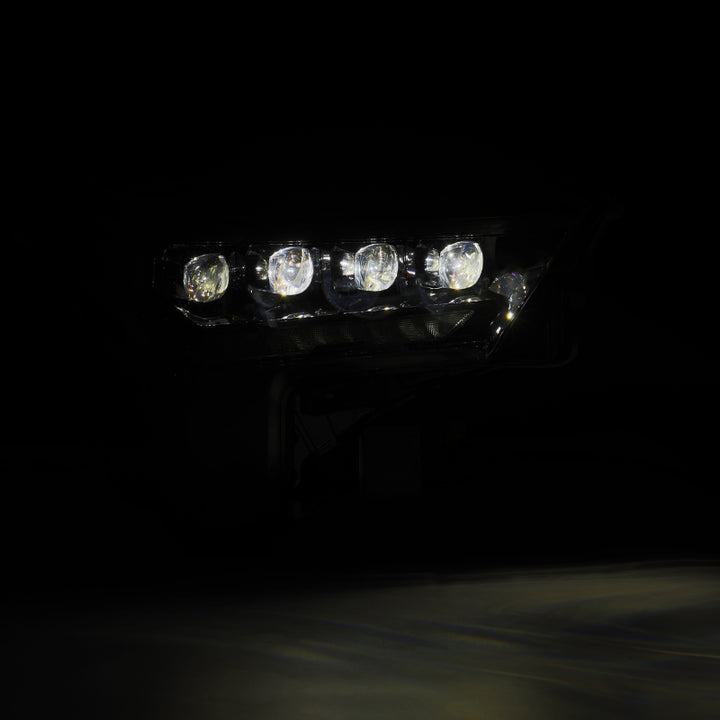 AlphaRex 22-23 Toyota Tundra NOVA-Series Headlights Alpha-Blk w/White DRL - Req 810029 OR 810030 - Bull Strap