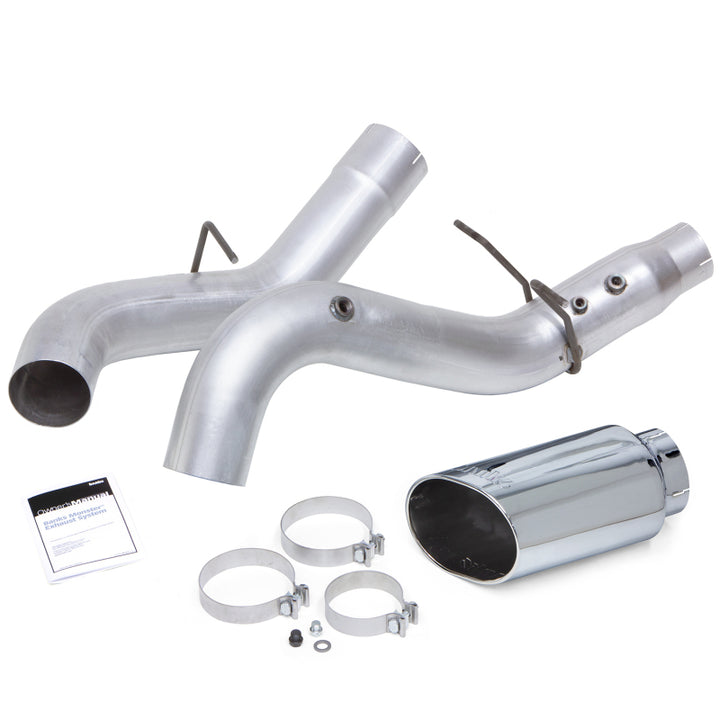 Banks Power 17-19 Chevy Duramax L5P 2500/3500 Monster Exhaust System - Bull Strap