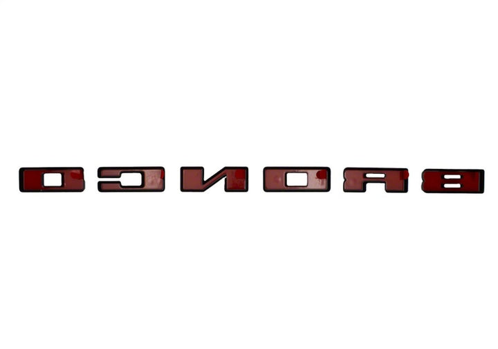 Ford Racing 2021+ Bronco Grille Lettering Overlay Kit - Black - Bull Strap