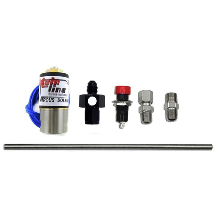 Nitrous Express Nitrous Purge Valve (6AN Manifold Push Button and Vent Tube) - Bull Strap
