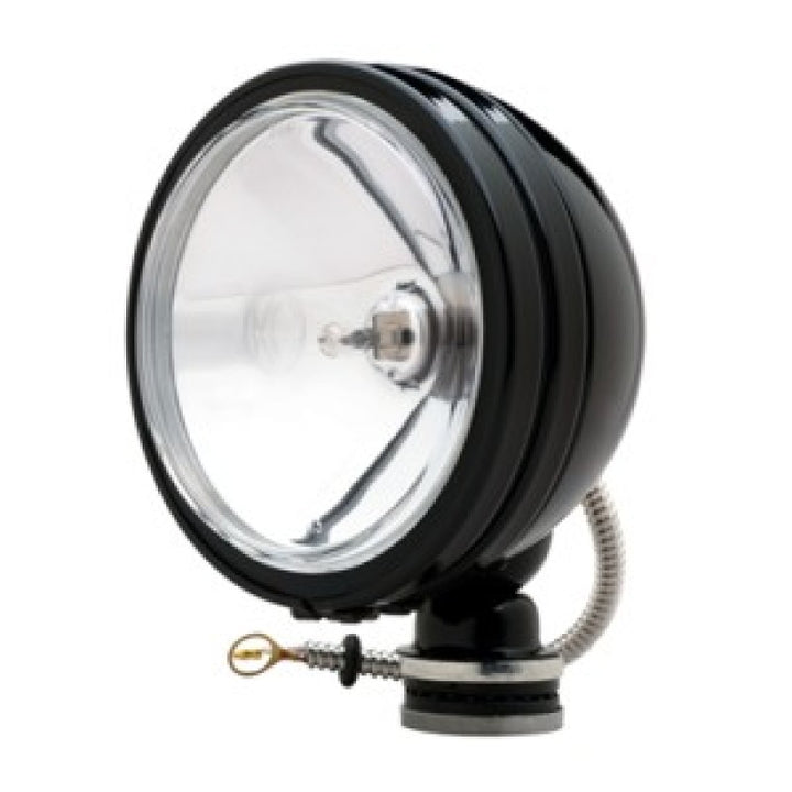 KC HiLiTES Daylighter 6in. Halogen Light 100w Spot Beam (Pair Pack System) - Black SS - Bull Strap