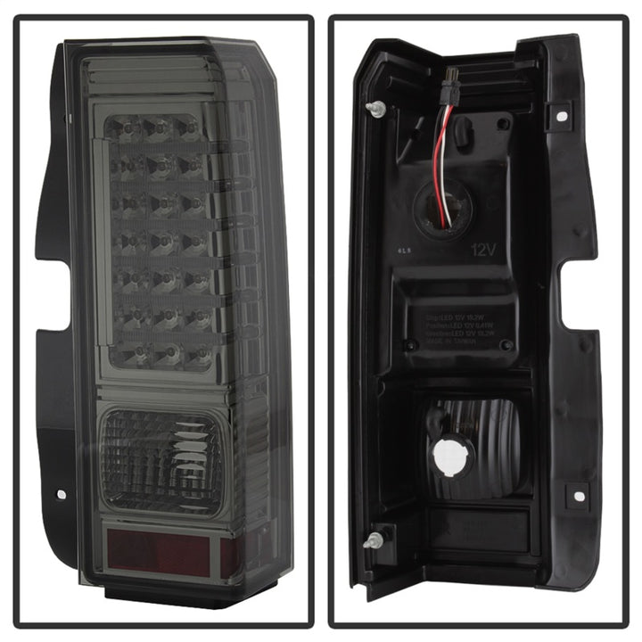 xTune Hummer H3 06-09 ( Non H3T ) LED Tail Lights Smoke ALT-ON-HH306-LED-SM - Bull Strap