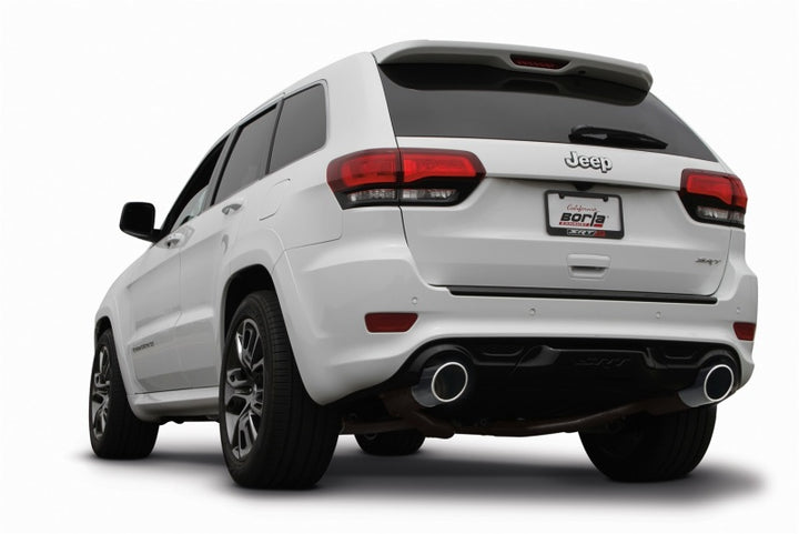 Borla 2015 Jeep Grand Cherokee SRT8 ATAK Dual Round Rolled Exit Catback Exhaust - Bull Strap