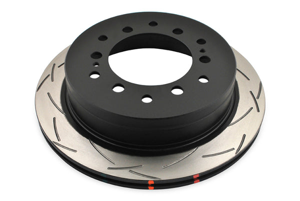 DBA 10+ Toyota 4Runner/FJ Cruiser Rear Slotted 4000 Series Rotor - Bull Strap