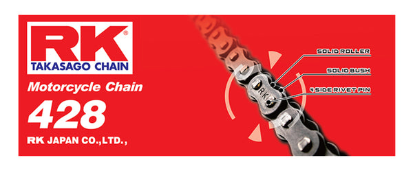 RK Chain 428-110 - Natural - Bull Strap