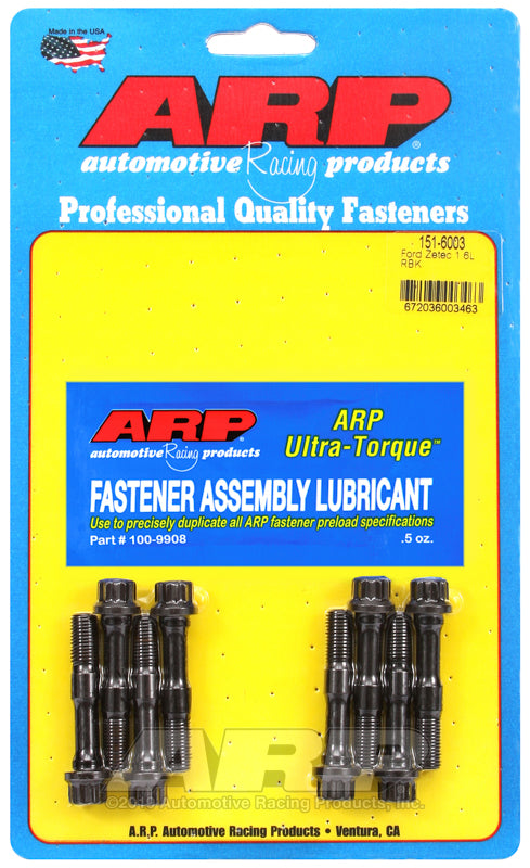 ARP Ford Zetec 1.6L M8 Rod Bolt Kit - Bull Strap