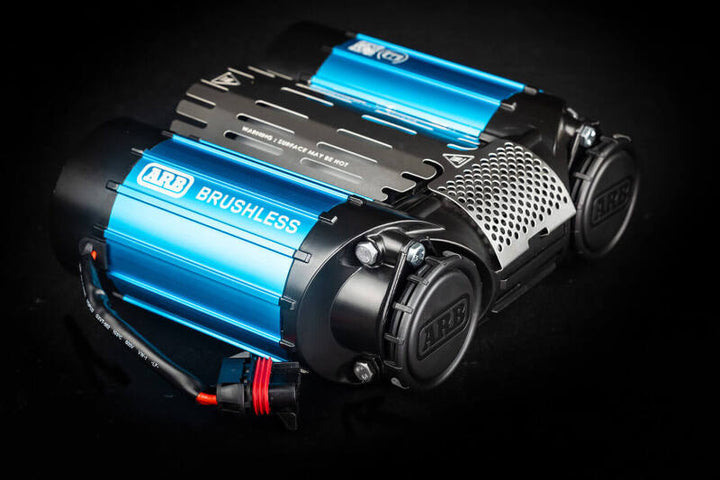 ARB Brushless Twin Motor On-Board 12V Air Compressor Kit - Bull Strap