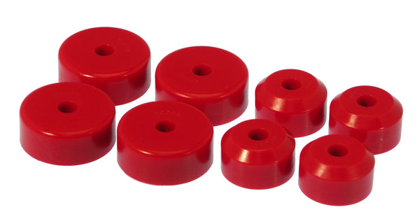 Prothane 55-57 GM Motor Mounts - Red - Bull Strap