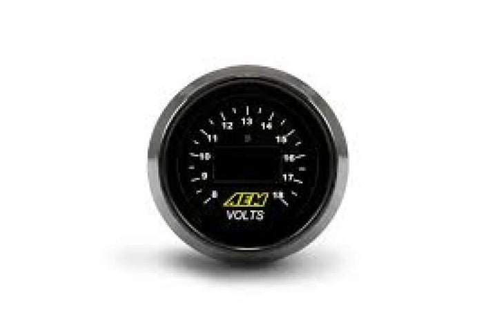 AEM 52mm Voltmeter Digital Gauge - Bull Strap