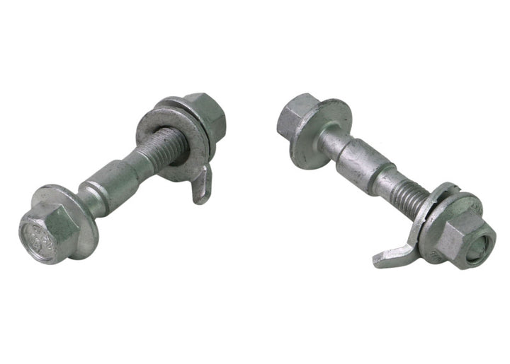 Whiteline 89-98 Nissan 240SX S13 & S14 Front / 6/09+ Chevy Cruze JG Camber Adjusting Bolt Kit - 12mm - Bull Strap