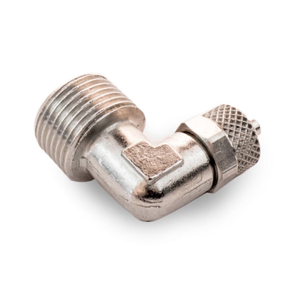 Snow Performance 3/8in NPT 90 Degree Elbow Water Fitting - Bull Strap