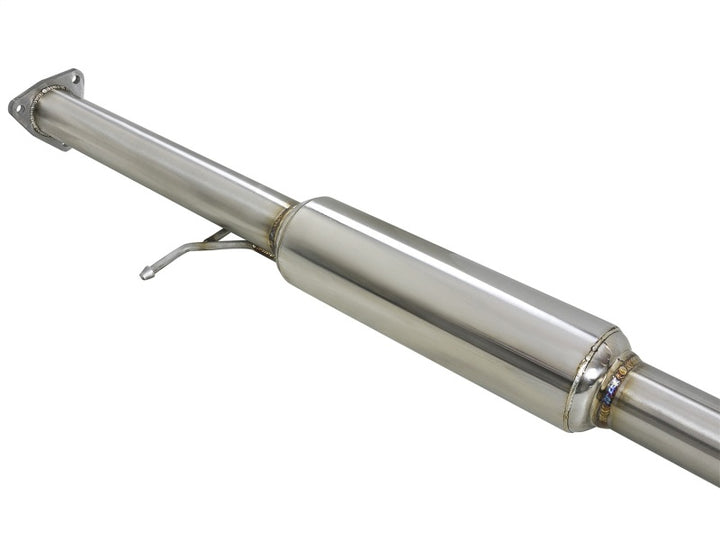 aFe Takeda Exhaust 304SS Dual Cat-Back w/ Black Tips 13-17 Honda Accord LX/EX/EX-L Sedan L4 2.4L - Bull Strap