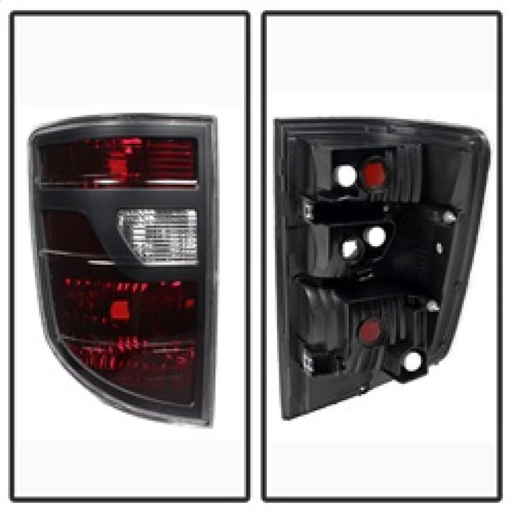xTune Honda Ridgeline Pickup 06-08 OEM Style Tail Lights Red Smoked ALT-JH-HRID06-OE-RSM - Bull Strap