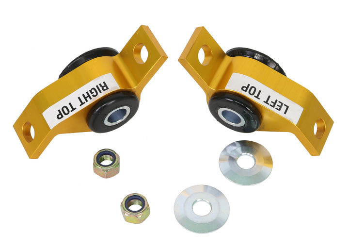 Whiteline 93-00 Subaru Impreza Non-Turbo Front Lower control arm anti-dive caster kit - Bull Strap