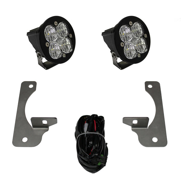 Baja Designs 13-16 Jeep JK Rubicon X/10th Anne/Hard Rock Squadron-R Sport LED Light Kit - Bull Strap