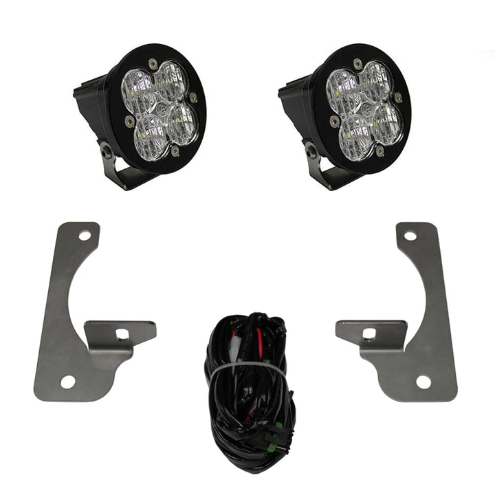 Baja Designs 13-16 Jeep JK Rubicon X/10th Anne/Hard Rock Squadron-R Sport LED Light Kit - Bull Strap