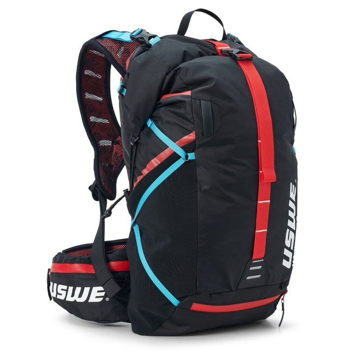USWE Hajker Winter Rolltop Daypack 30L - Carbon Black - Bull Strap