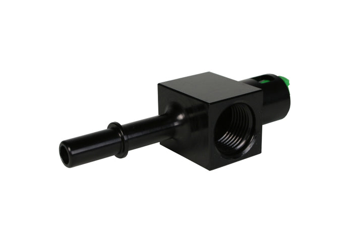 Aeromotive 3/8in Quick Connect with AN-08 port and 1/8in gauge port - Bull Strap