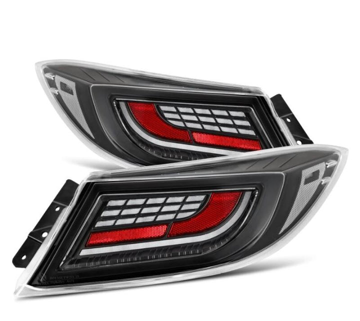 AlphaRex 22-24 Toyota GR86 LUXX LED Taillights Alpha-Black - Bull Strap