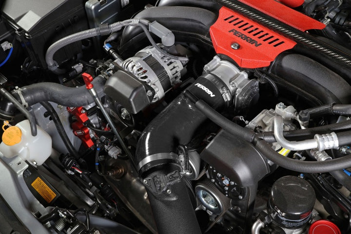 PERRIN 22-25 Subaru BRZ / Toyota GR86 Inlet Hose - Black - Bull Strap