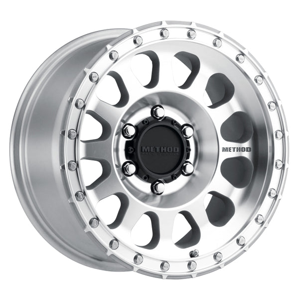 Method MR315 18x9 +18mm Offset 6x5.5 106.25mm CB Machined/Clear Coat Wheel - Bull Strap