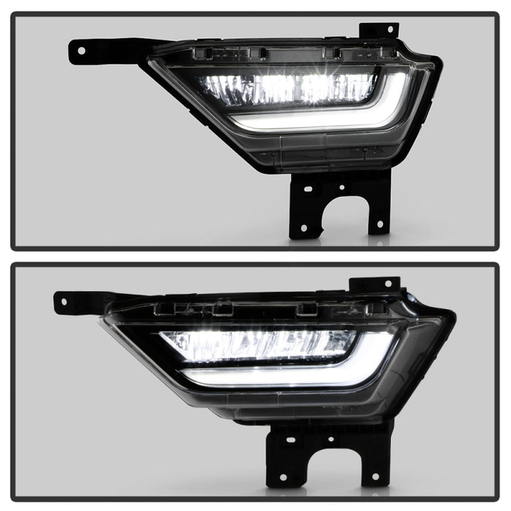 Spyder 21-23 Ford F150 OEM Style Full LED Fog Lights w/ Switch FL-FF1502021-LED-C - Bull Strap