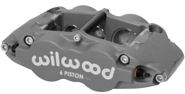 Wilwood Caliper-Forged Superlite 6R-R/H 1.62/1.12/1.12in Pistons 1.25in Disc - Bull Strap