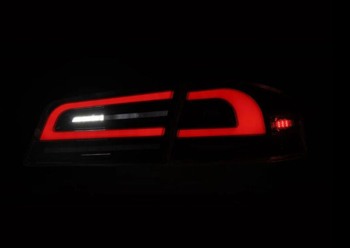 AlphaRex 12-21 Tesla Model S LUXX-Series LED Tail Lights - Alpha-Black - Bull Strap