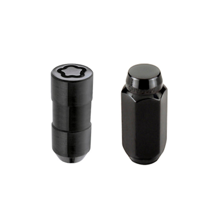 McGard 6 Lug Hex Install Kit w/Locks (Cone Seat Nut) M14X1.5 / 22mm Hex / 1.945in. Length - Black - Bull Strap