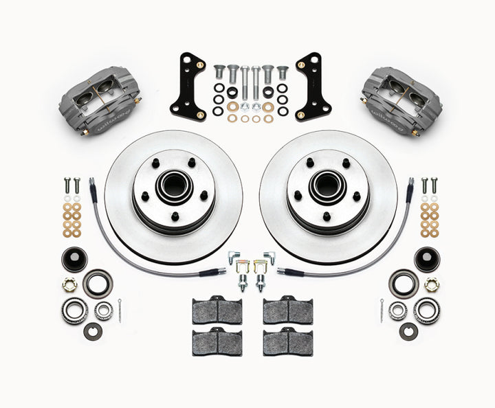 Wilwood Forged Dynalite-M Front Kit 11.00in 1 PC Rotor&Hub 67-69 Camaro 64-72 Nova Chevelle - Bull Strap