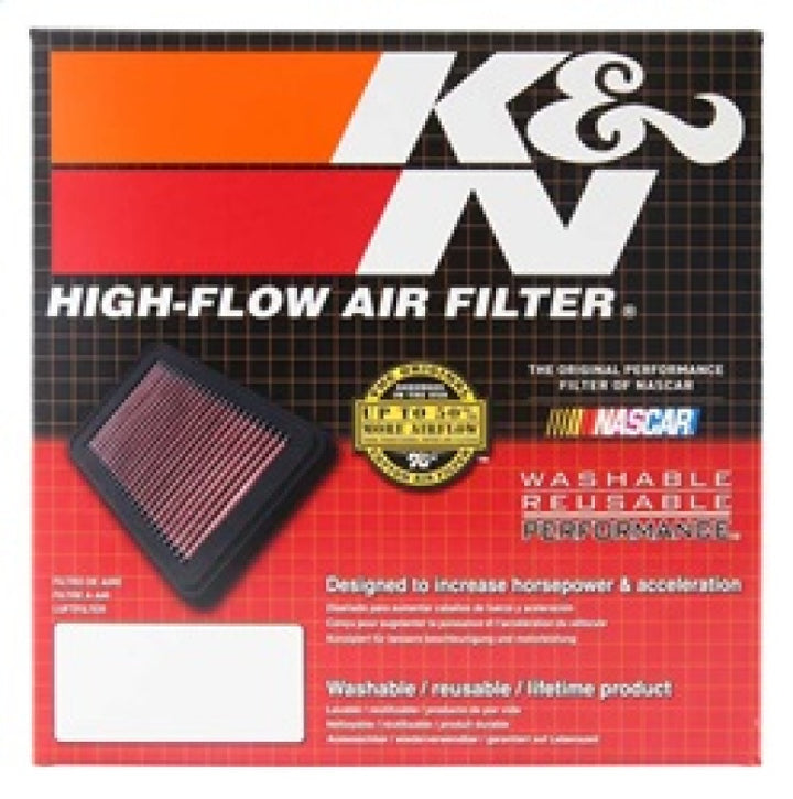 K&N Universal X-Stream Clamp-On Air Filter 3.5in Flg ID/4in OD/5.75in H - Bull Strap