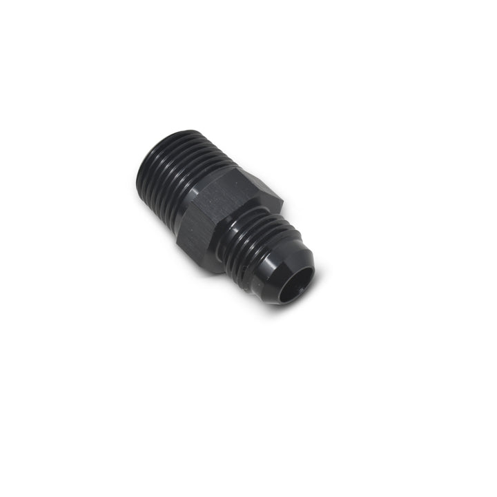 Russell Performance -6 AN to 1/4in NPT Straight Flare to Pipe (Black) - Bull Strap