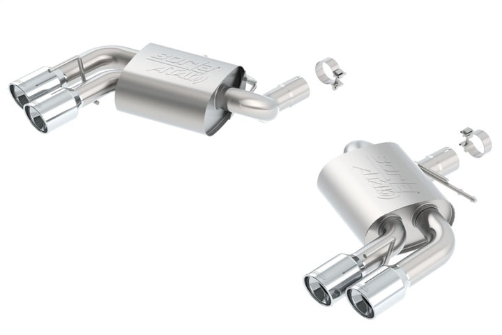 Borla 16 Chevy Camaro 6.2L Atak Rear Section Exhaust w/o Dual Mode Valves - Bull Strap