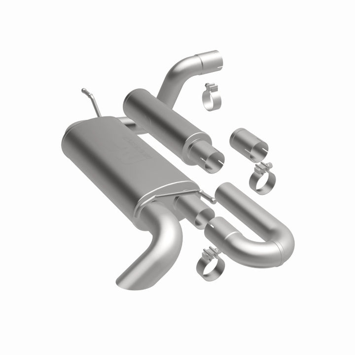 MagnaFlow 18-23 Jeep Wrangler JL 2.0L/3.6L Overland Series Axle-Back Exhaust - Bull Strap