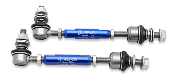SuperPro 2003 Lexus GX470 Base Rear HD Adjustable End Link Set - 12mm Studs - Bull Strap