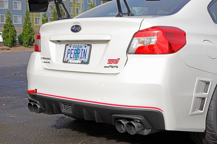 PERRIN 15-21 Subaru WRX/STI Tow Hook Kit (Rear) - Red - Bull Strap