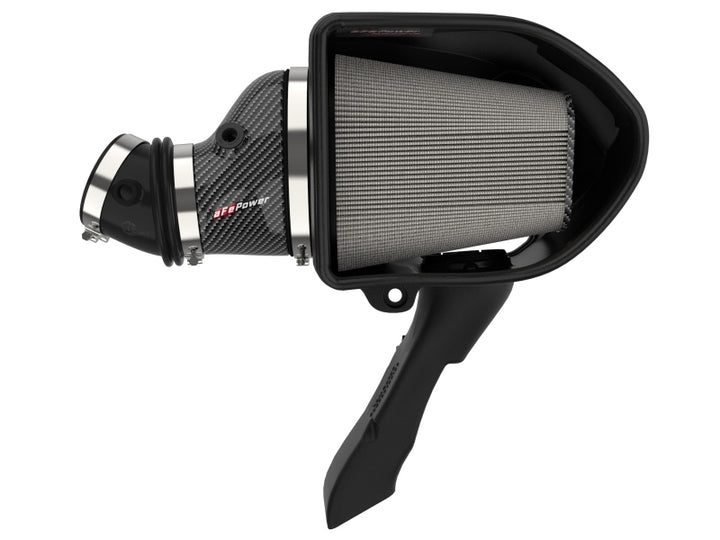 aFe Dodge Charger SRT Hellcat Redeye 21-23 V8-6.2L Track Series Stage-2 Carbon Fiber Intake System - Bull Strap