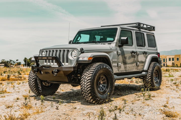 Body Armor 4x4 2018+ Jeep Wrangler JL Gladiator JT Front Bumper Skid Plate - Bull Strap