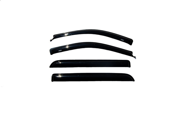 AVS 06-08 Lincoln Mark LT Ventvisor Outside Mount Window Deflectors 4pc - Smoke - Bull Strap