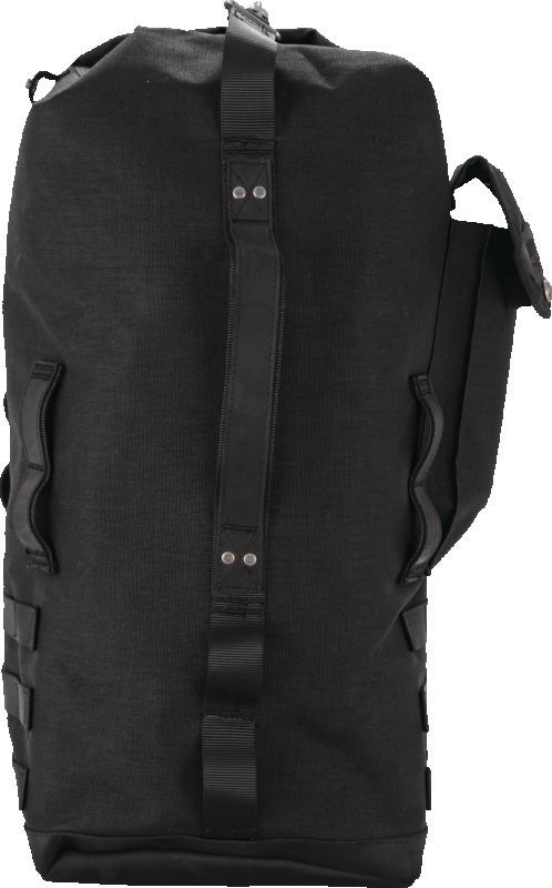 Burly Brand Voyager Sissy Bar Backpack - Black - Bull Strap